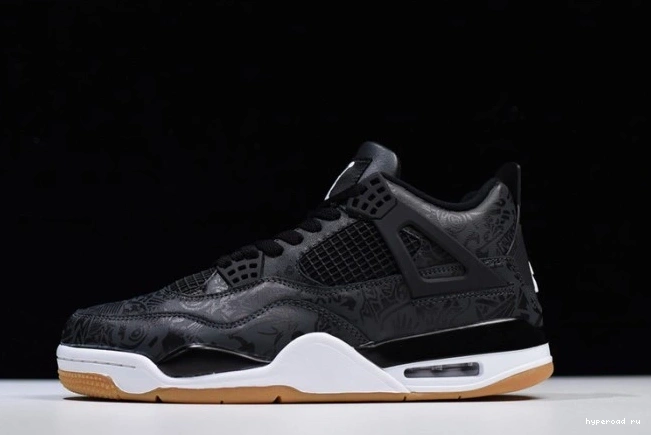 CI1184-001 Black Jordan 4 Air Laser Retro 1213